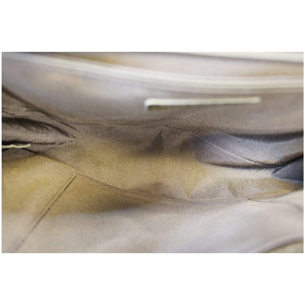 Chanel Boy Medium Flap Caviar Leather Shoulder Bag - interior