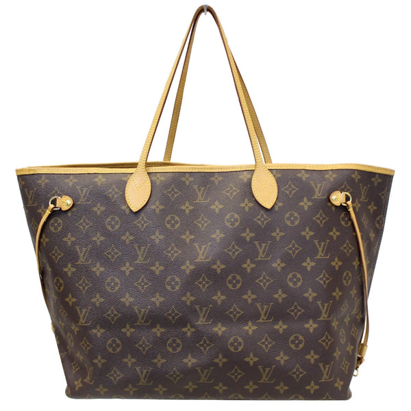 LOUIS VUITTON Neverfull GM Monogram Canvas Tote Shoulder Bag Brown
