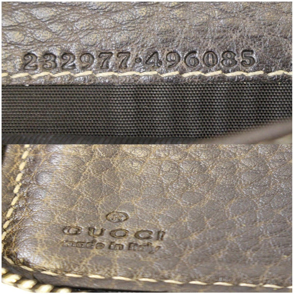 GUCCI Bamboo GG Canvas Zippy Organizer Wallet Beige 232977