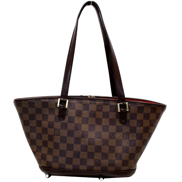 LOUIS VUITTON Manosque PM Damier Ebene Shoulder Bag Brown