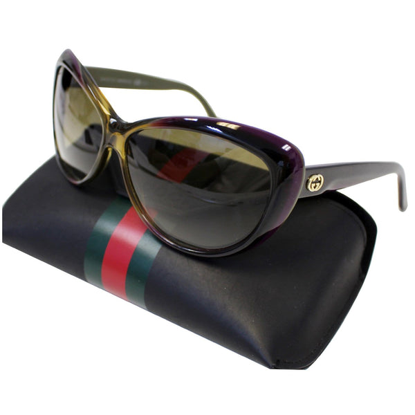 GUCCI Cat Eye Sunglasses 3510S Purple/Black