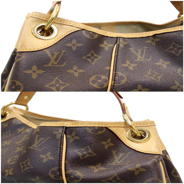 LOUIS VUITTON Galliera PM Monogram Canvas Shoulder Tote Bag Brown