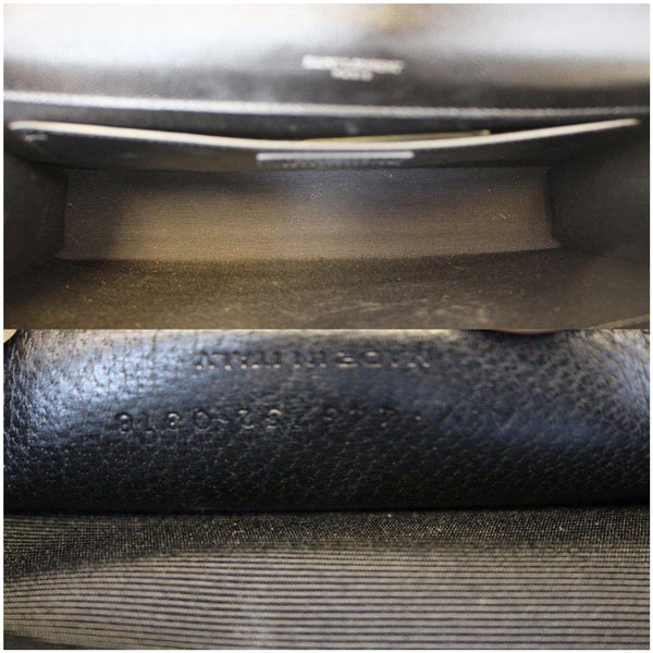 YVES SAINT LAURENT Kate Large Grain De Poudre Leather Shoulder Bag Black