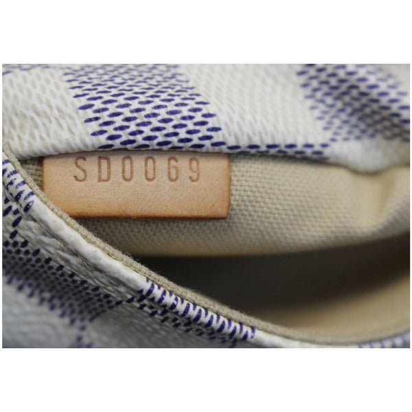 Used Louis Vuitton Totally GM Damier Azur Shoulder Bag tag number