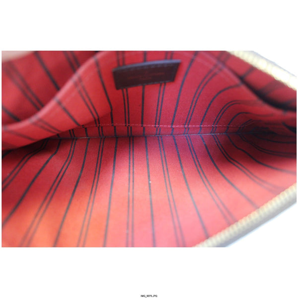 LOUIS VUITTON Pochette Wristlet Pouch Damier Ebene Neverfull MM-US