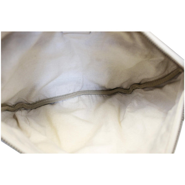 GUCCI Print Leather Medium Belt Waist Bum Bag White 530412