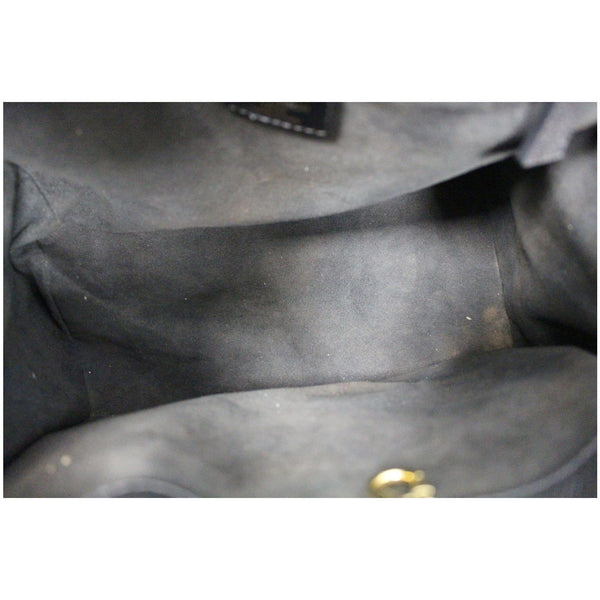 LOUIS VUITTON City Frame Taiga Leather Satchel Bag Black - Last Call