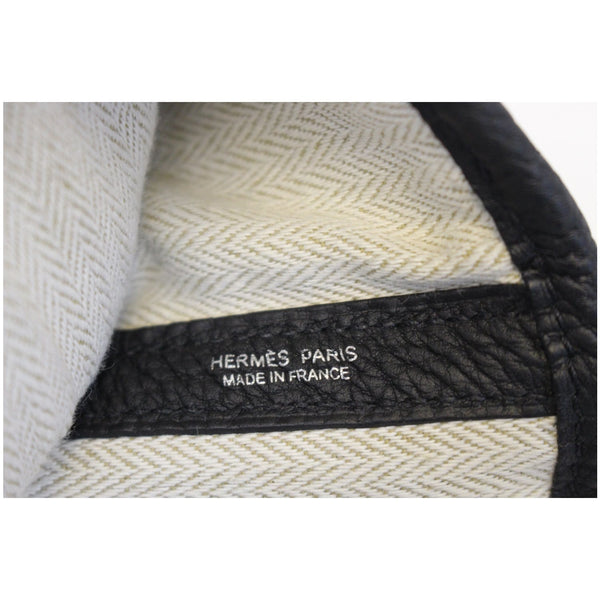 HERMES Garden Party 30 Black Leather Tote Bag-US