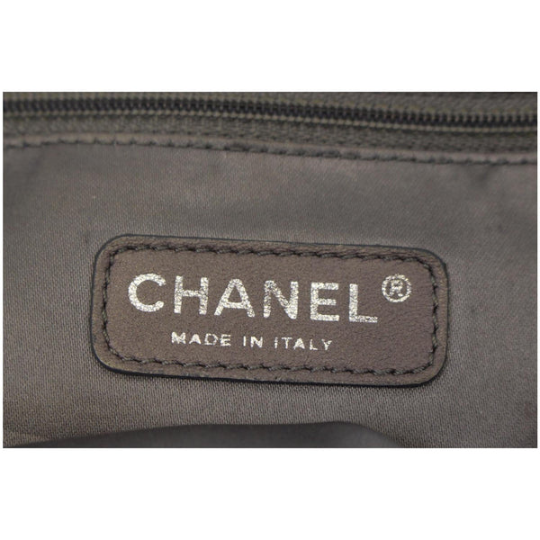 Chanel Single Flap Bag Quilted Pattern Jumbo Black - chanel logo