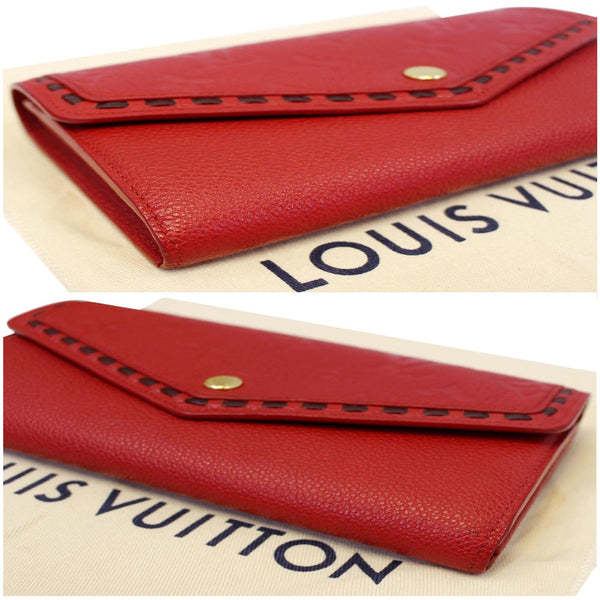 LOUIS VUITTON Scarlet Monogram Empreinte Wallet Red