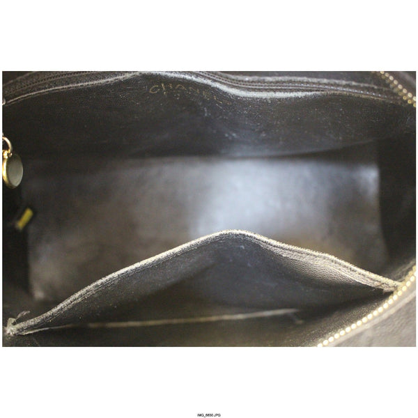 CHANEL Medallion Quilted Caviar Leather Tote Bag Black-US