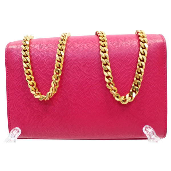 YVES SAINT LAURENT Kate Small Grain De Poudre Crossbody Bag Pink