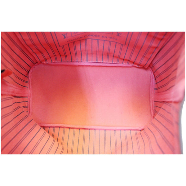 LOUIS VUITTON Neverfull MM Damier Ebene Shoulder Bag Brown