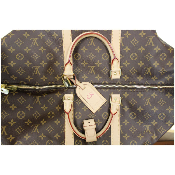 Louis Vuitton Keepall 55 Monogram Canvas Bostan Bag with zip