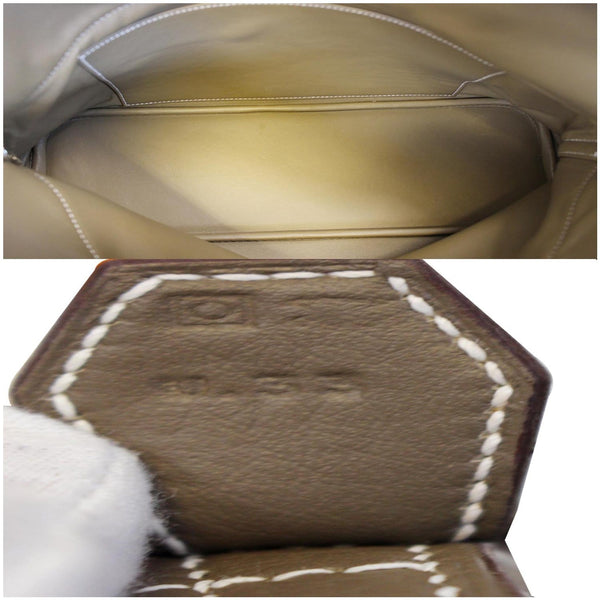 HERMES Bolide 31 Taurillon Clemence Leather Shoulder Bag Etoupe-US