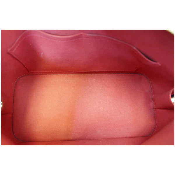 LOUIS VUITTON Alma Damier Ebene Satchel Handbag Brown-US