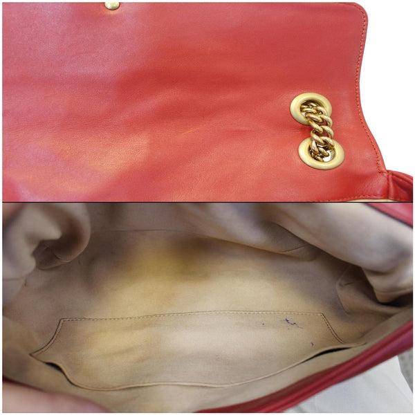 Gucci GG Shoulder Bag Marmont Matelasse Leather - interior