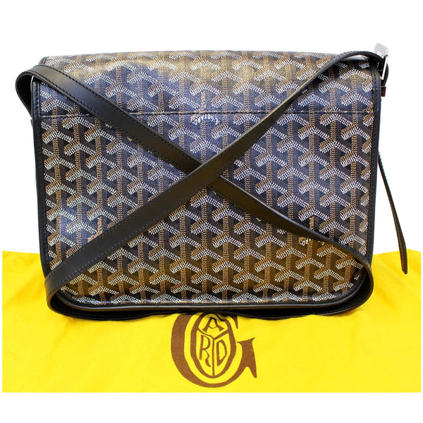 GOYARD Belvedere MM Goyardine Canvas Crossbody Bag Black-US