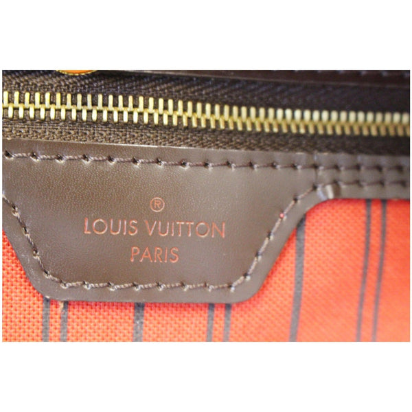 LOUIS VUITTON Damier Ebene Neverfull MM Brown Tote Bag-US