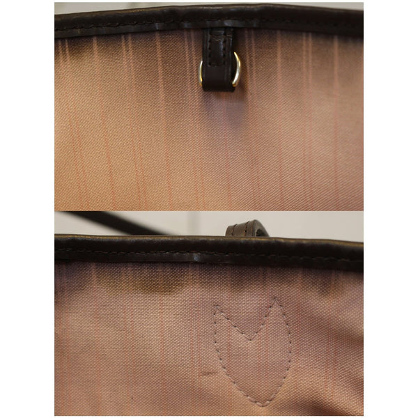 Louis Vuitton Neverfull MM Damier Ebene Bag brown