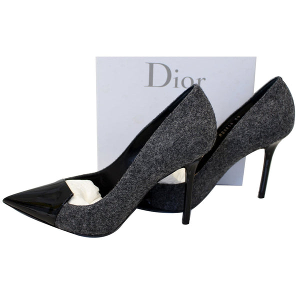 Christian Dior Spade Heels Black/Grey Size 9-US