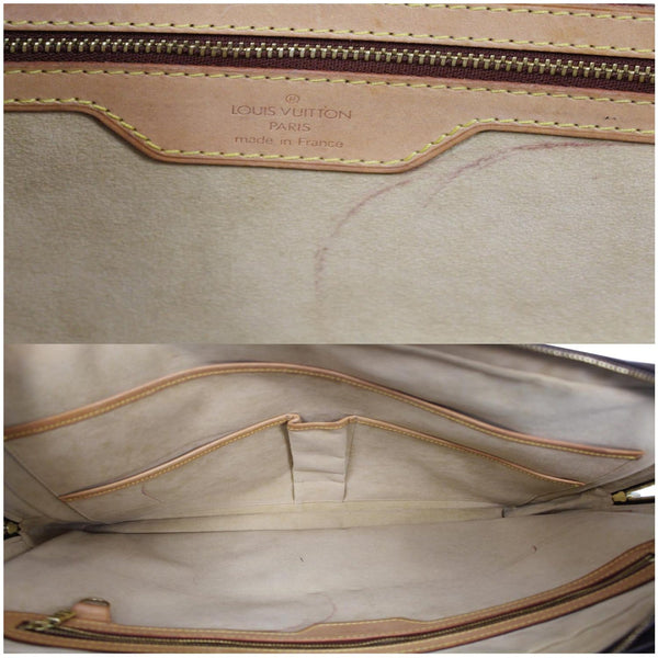 LOUIS VUITTON Porte Documents Voyage Monogram Canvas Briefcase Brown