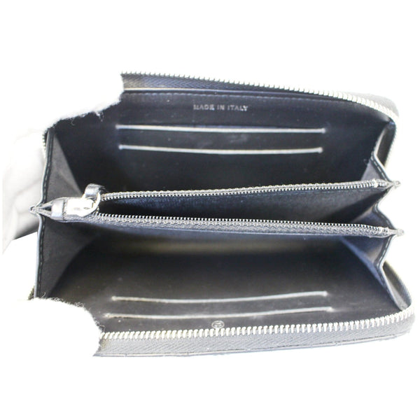 CHANEL Camellia Long Zippy studded Wallet Black-US