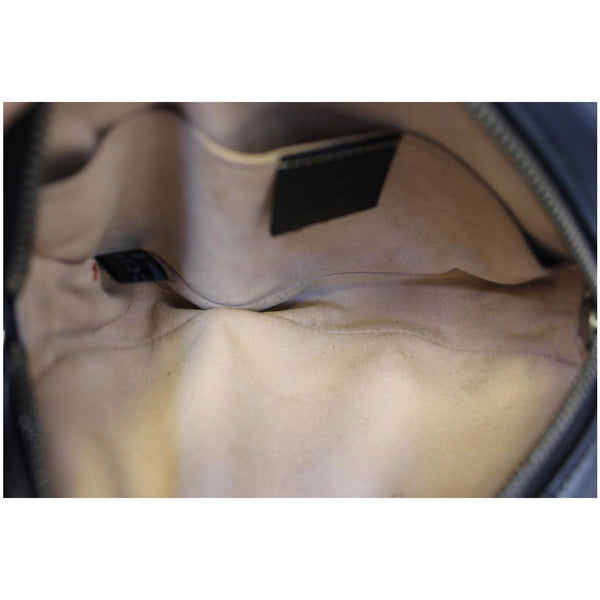 GUCCI GG Marmont Matelasse Black Leather Belt Bag 476434-US