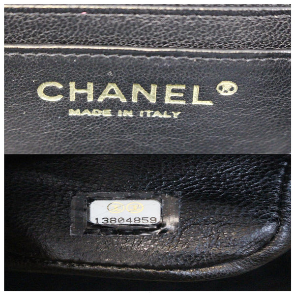 CHANEL Classic Maxi Jumbo Double Flap Caviar Leather Shoulder Bag-US