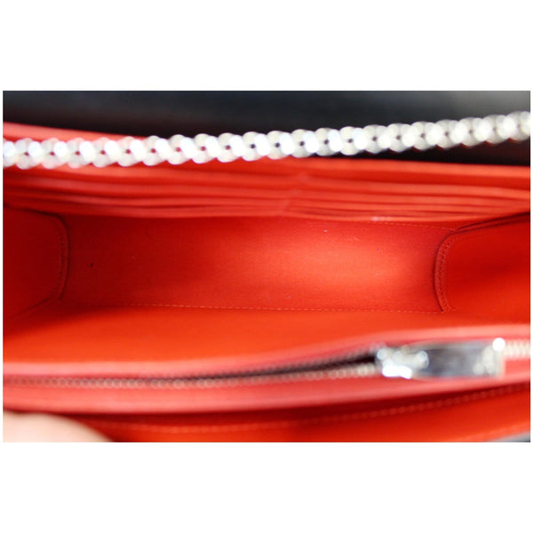 CHRISTIAN LOUBOUTIN Paloma Loubitag Leather Chain Clutch Bag Black