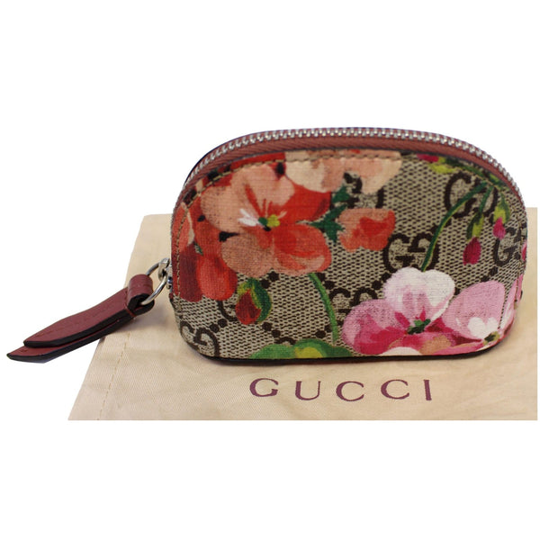 GUCCI Blooms GG Supreme Coin Case Beige 453171