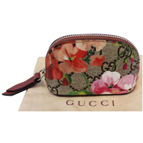 GUCCI Blooms GG Supreme Coin Case Beige 453171