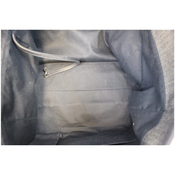 CHANEL Deauville Large Denim Shopping Tote Bag Dark Blue