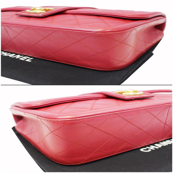 Chanel Flap Large Elegant CC Calfskin Shoulder Bag - side view