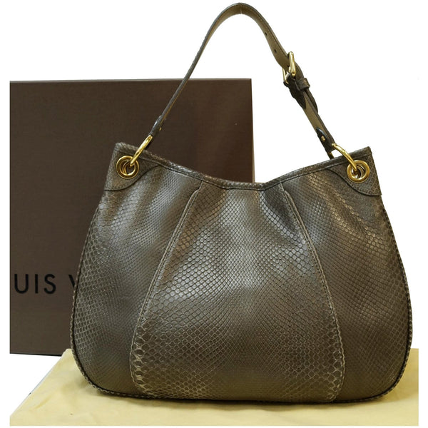 lv Galliera PM Gris Matte Python tote bag