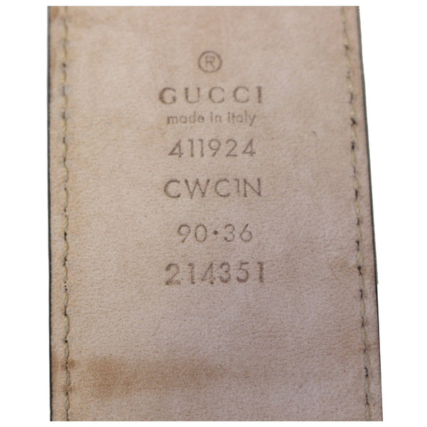 GUCCI Interlocking G Signature Leather Belt 411924-US