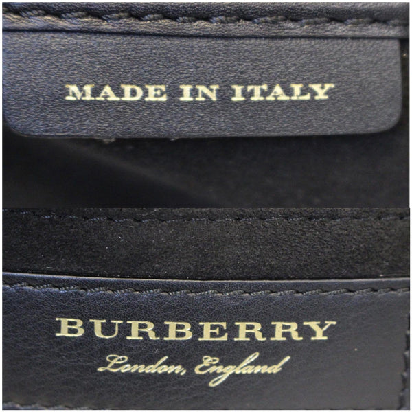 Burberry Tote Bag Leather Suede Snakeskin - Embossed Logo