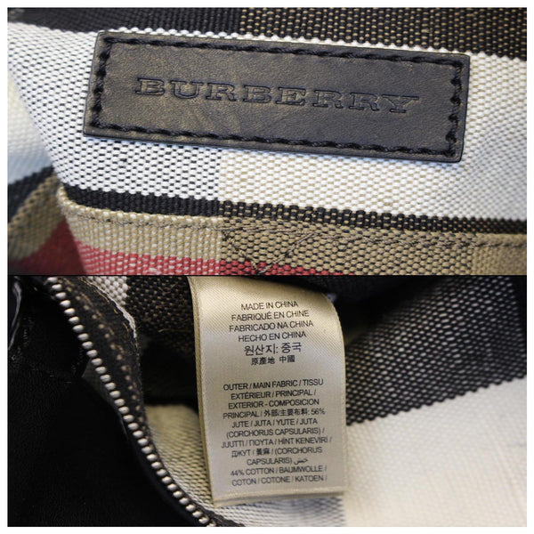 BURBERRY Ashby Medium Check Canvas Hobo Bag-US