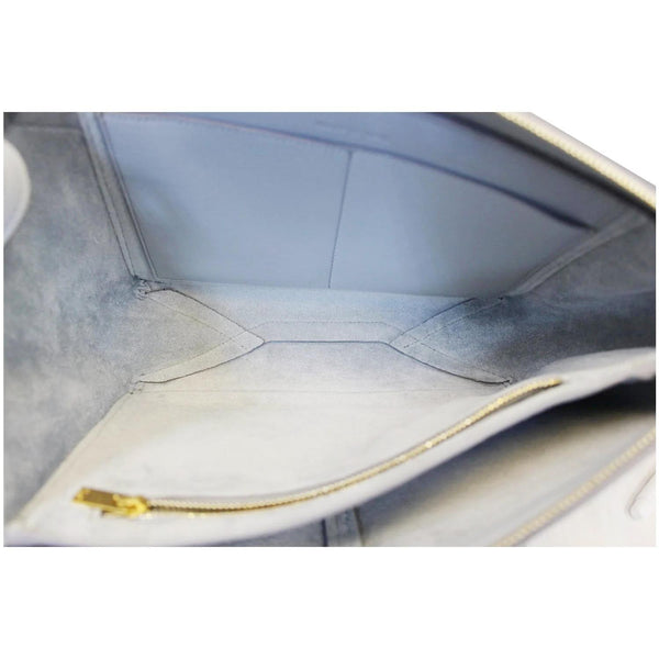 CELINE Trifold Smooth Leather Chain Crossbody Clutch Bag Blue