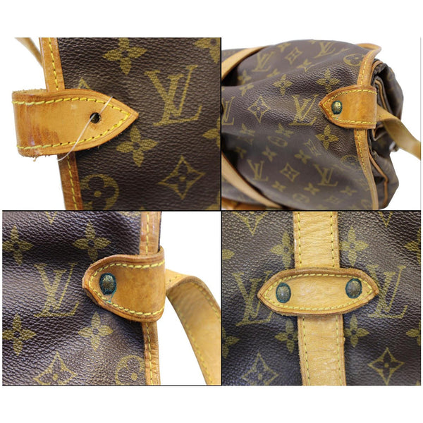 LOUIS VUITTON Saumur 35 Monogram Canvas Shoulder Bag-US