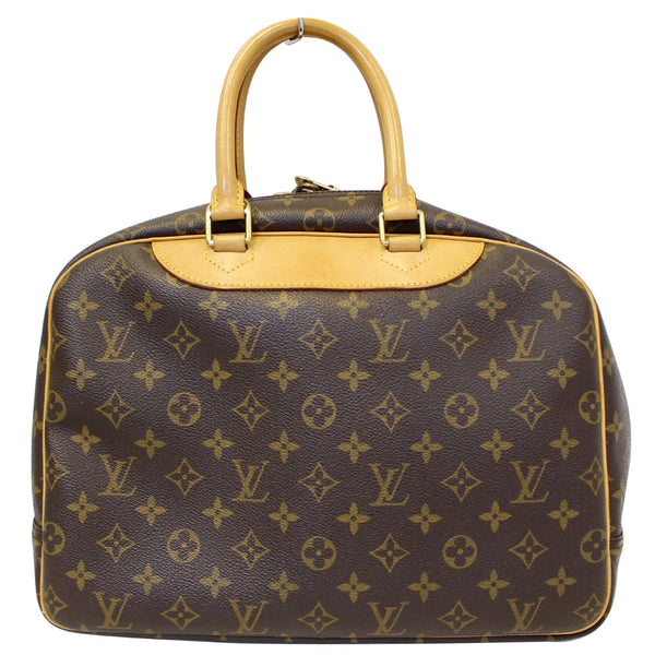 lv Deauville Monogram Canvas Boston Bag front look