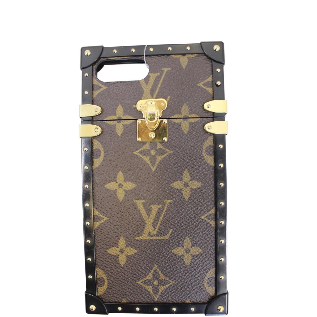 LOUIS VUITTON 3 Set Wallet Cigarette iphone 7 plus Case Monogram Leather  60YB555