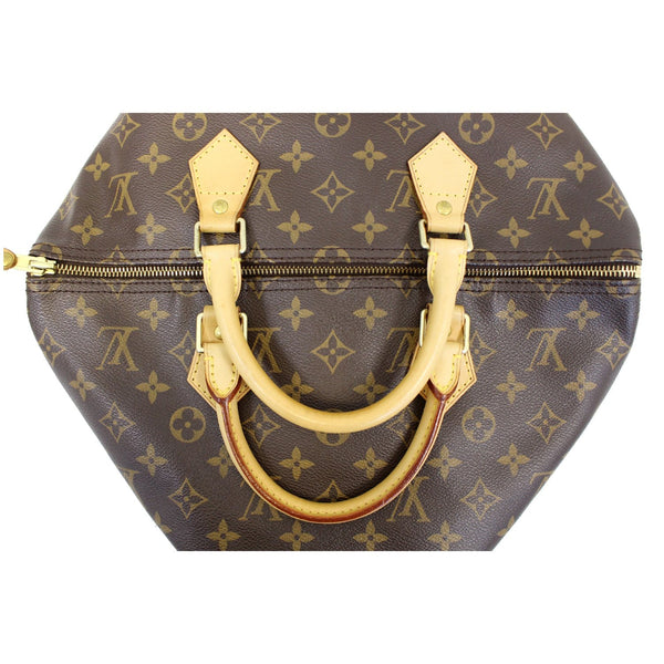 Louis Vuitton Speedy 35 - Lv Monogram Canvas Satchel Bag lv strap