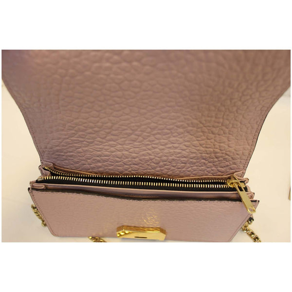 Burberry Clutch Bag | Burberry Small Signature Pink - open