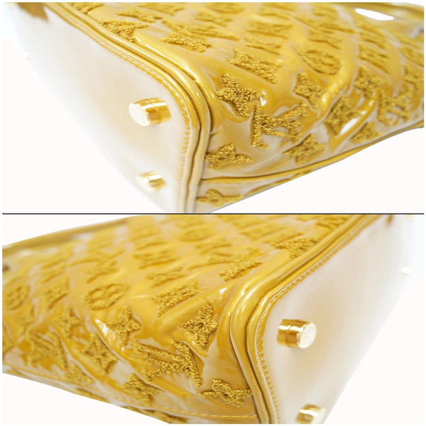 LOUIS VUITTON Monogram bag - Lockit lambskin Satchel Bag Mustard