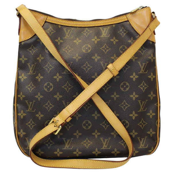 LOUIS VUITTON Odeon MM Monogram Canvas Shoulder Bag Brown-US