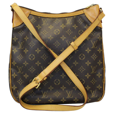 LOUIS VUITTON Odeon MM Monogram Canvas Shoulder Bag Brown-US