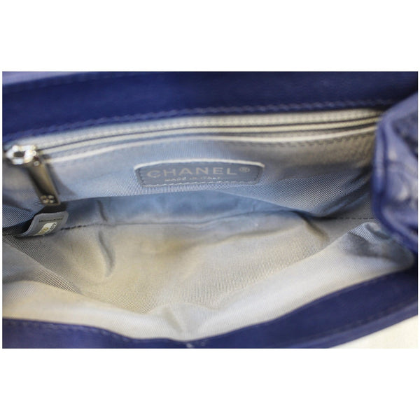 Chanel Chain Around Messenger Calfskin Crossbody Bag Navy Blue