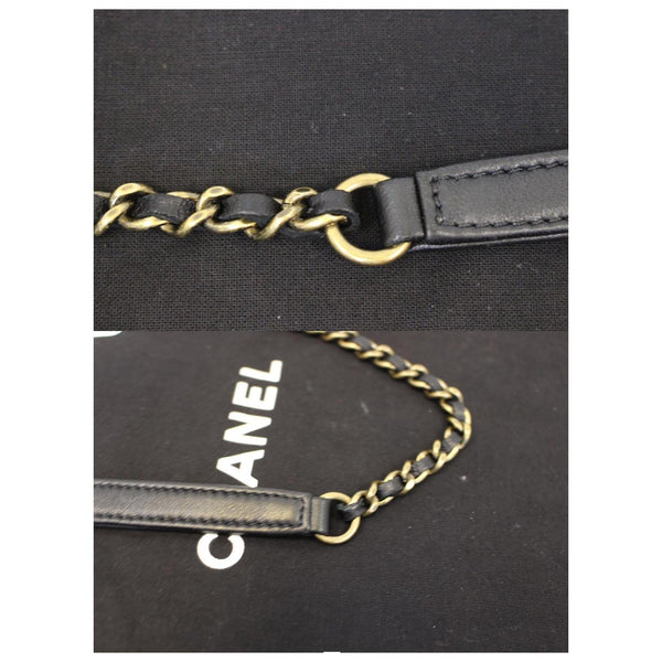 CHANEL Boy Brick Flap Black Leather Shoulder Bag-US