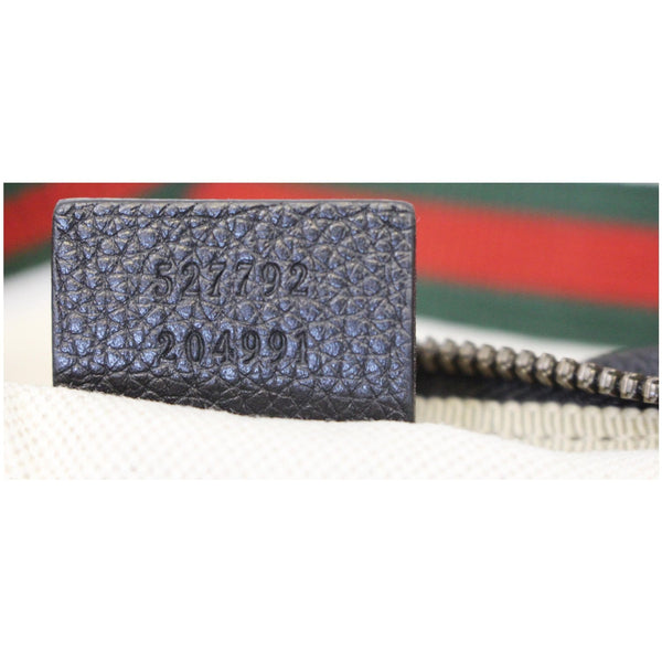 GUCCI Print Leather Black Belt Waist Bum Bag Small 527792